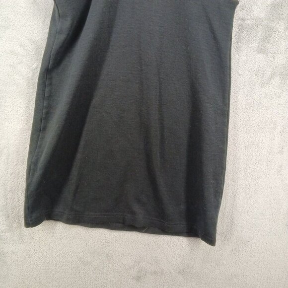 Vintage CRISTINA Jumper Dress SMALL(4-6) Black Knit Pullover W/ Chest Pocket - Picture 8 of 10